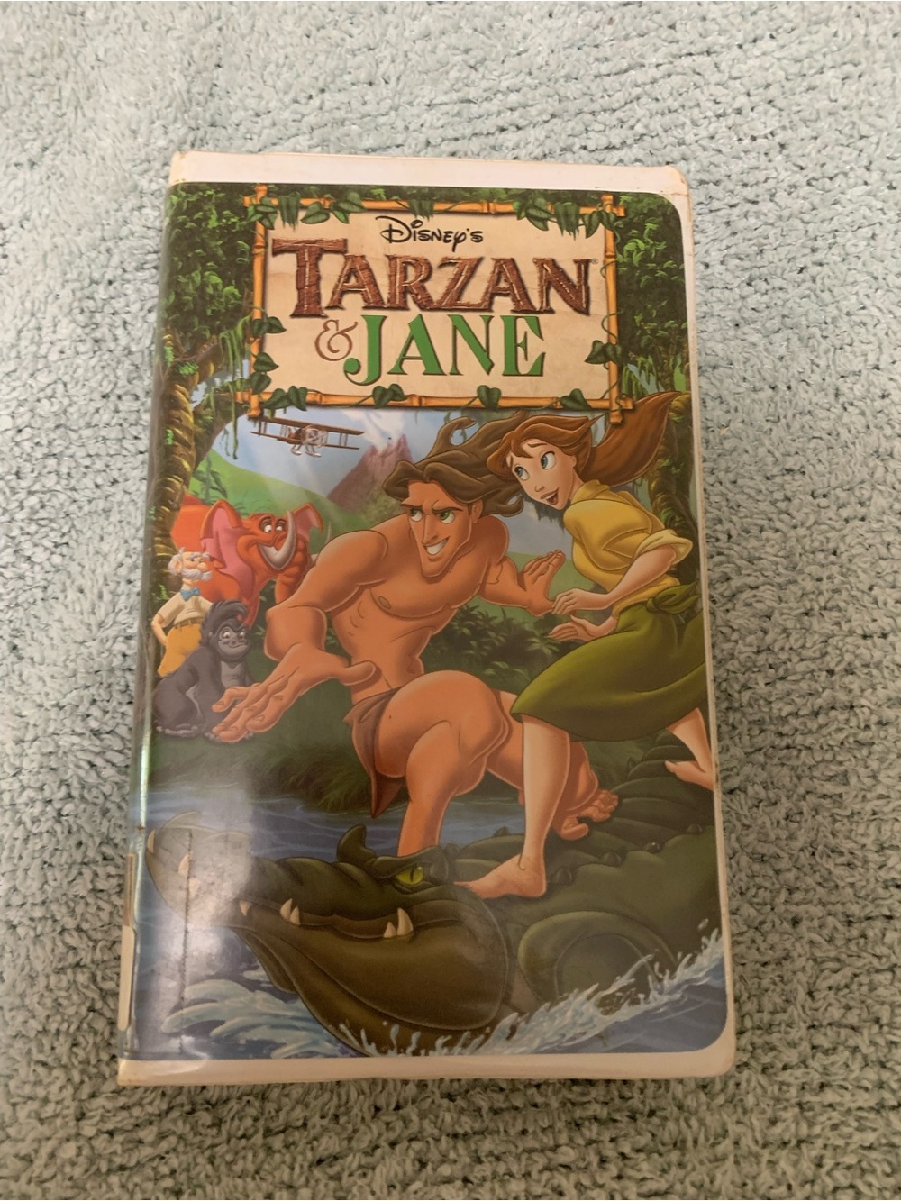 Disney Tarzan & Jane Jungle Adventure Cover — Green, Brown, Yellow